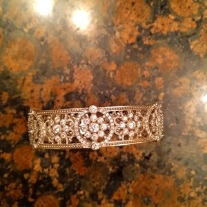 Judith Ripka sterling Filigree bangle